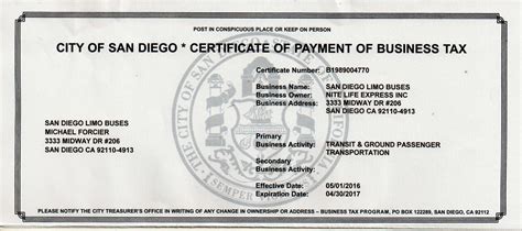 san diego county business license search.